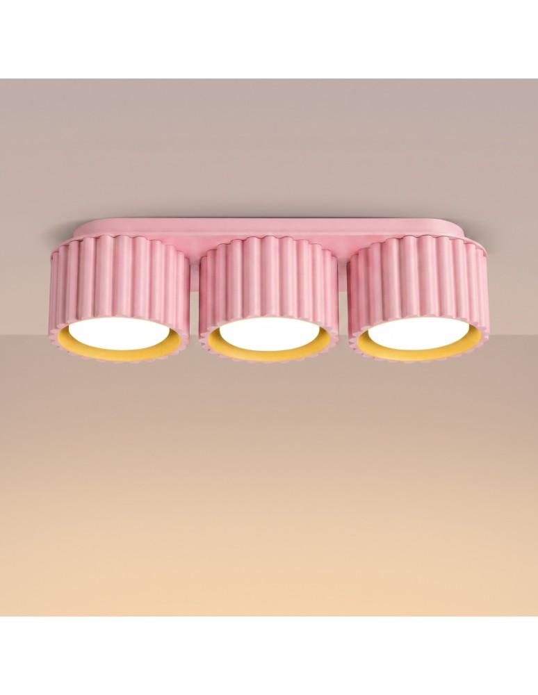 Sollux Plafon AURA 3 różowy Gx53 SL.2638 Sollux Plafon AURA 3 różowy Gx53 SL.2638