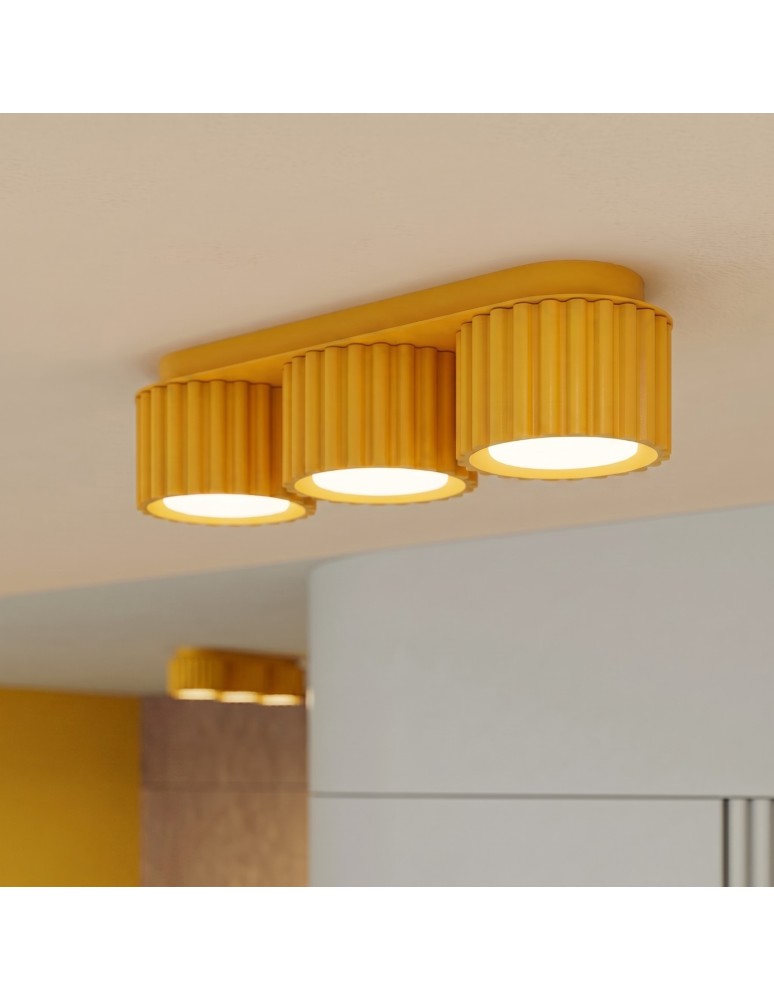 Sollux Plafon AURA 3 żółty Gx53 SL.2640