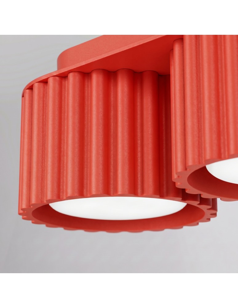 Sollux Plafon AURA 3 czerwony Gx53 SL.2641 Sollux Plafon AURA 3 czerwony Gx53 SL.2641