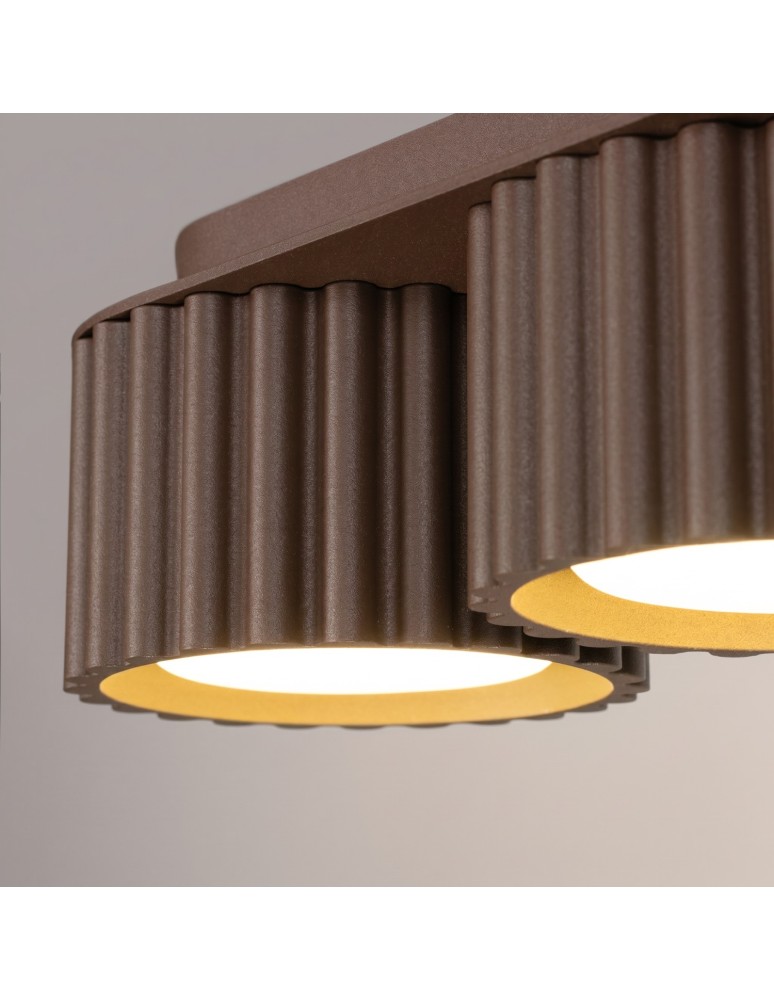 Sollux Plafon AURA 3 brązowy Gx53 SL.2642