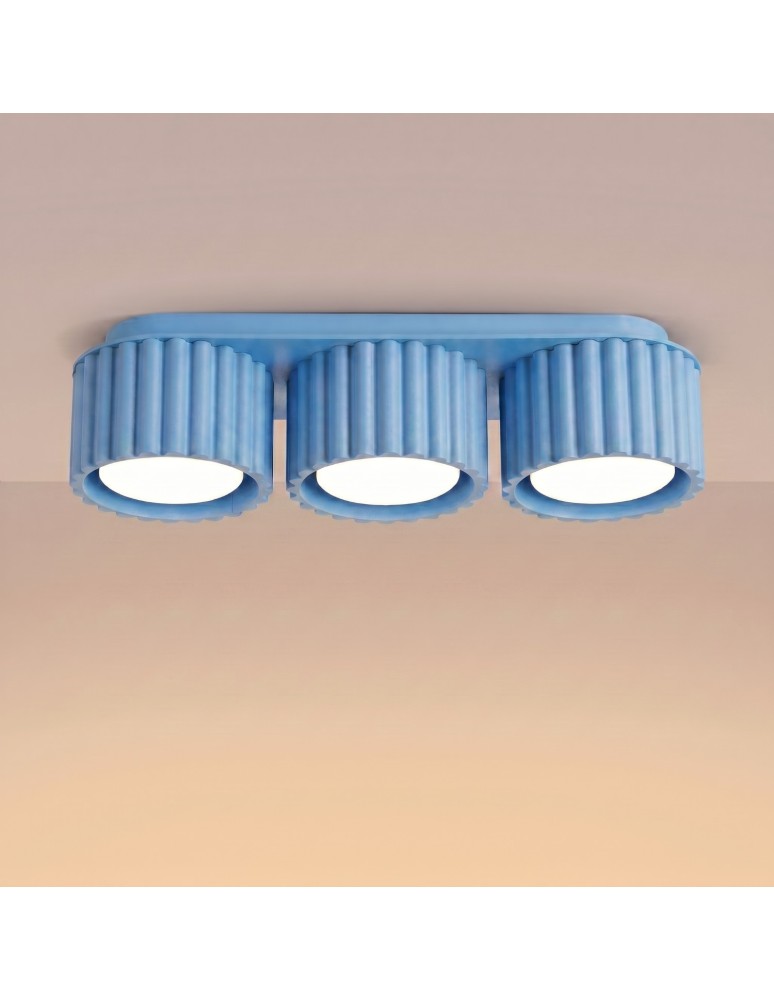 Sollux Plafon AURA 3 błękitny Gx53 SL.2643