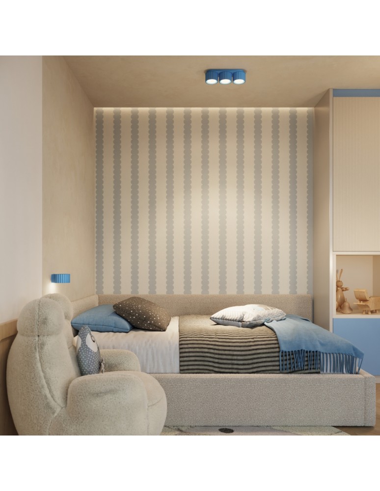 Sollux Plafon AURA 3 błękitny Gx53 SL.2643
