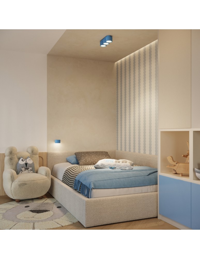 Sollux Plafon AURA 3 błękitny Gx53 SL.2643
