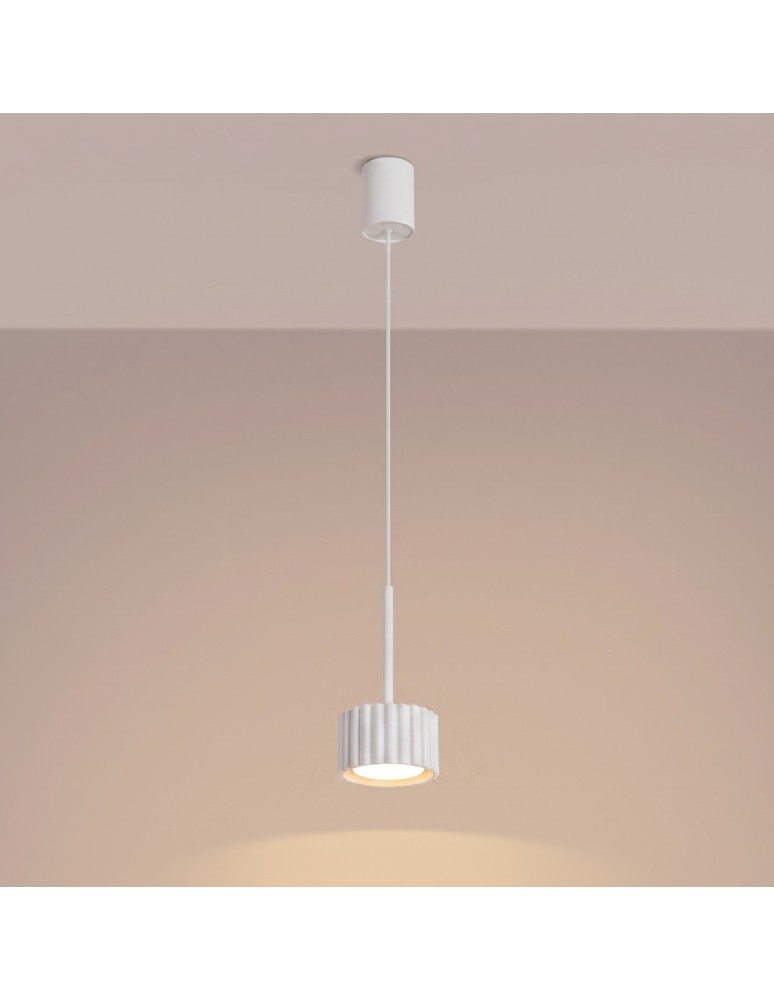 Sollux Lampa wisząca AURA 1 biała Gx53 SL.2676