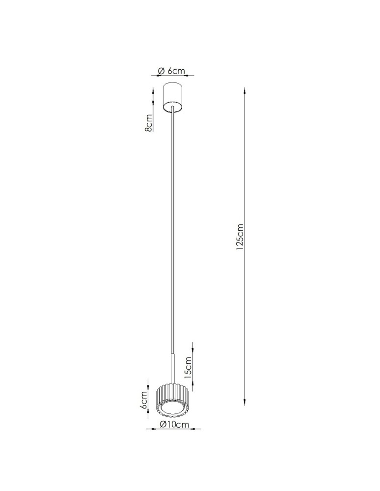 Sollux Lampa wisząca AURA 1 biała Gx53 SL.2676