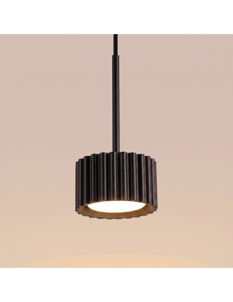 Sollux Lampa wisząca AURA 1 czarna Gx53 SL.2677 Sollux Lampa wisząca AURA 1 czarna Gx53 SL.2677