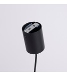 Sollux Lampa wisząca AURA 1 czarna Gx53 SL.2677 Sollux Lampa wisząca AURA 1 czarna Gx53 SL.2677
