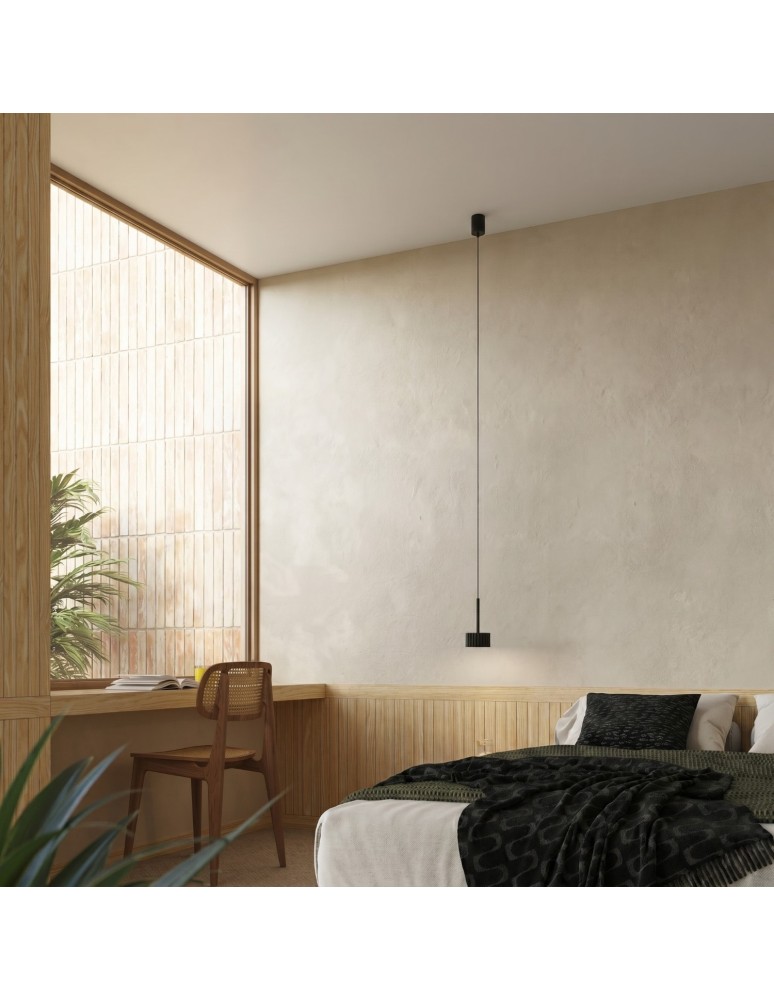 Sollux Lampa wisząca AURA 1 czarna Gx53 SL.2677 Sollux Lampa wisząca AURA 1 czarna Gx53 SL.2677
