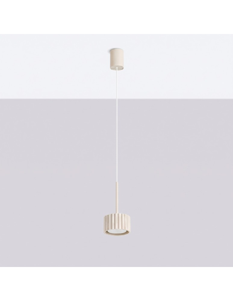 Sollux Lampa wisząca AURA 1 beżowa Gx53 SL.2678