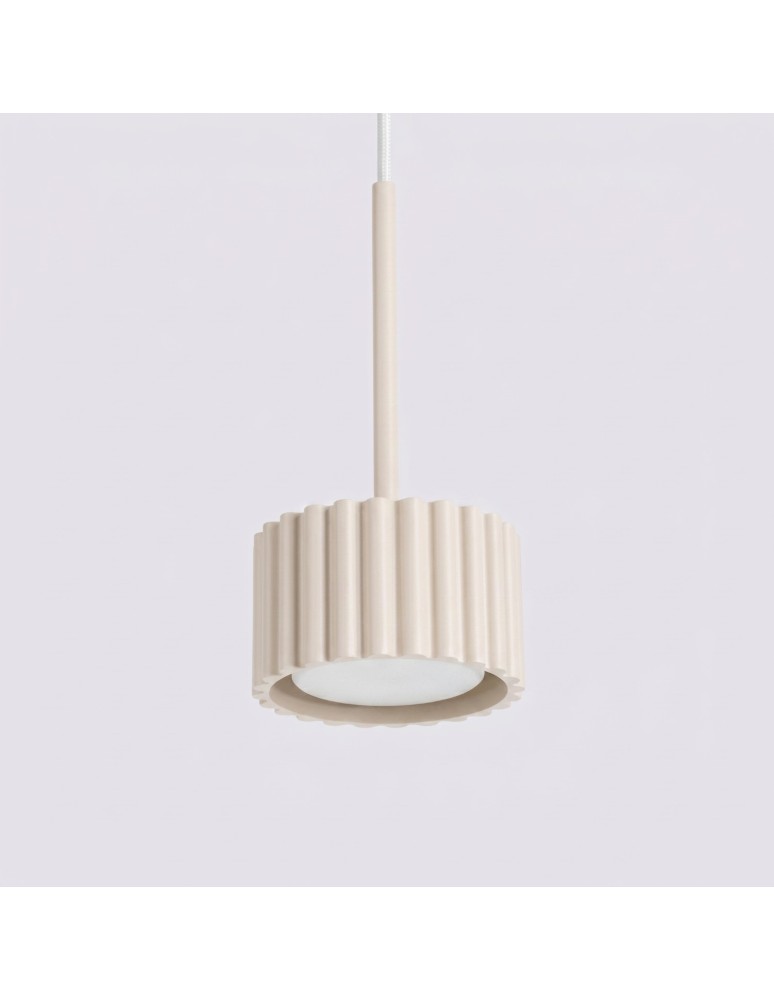 Sollux Lampa wisząca AURA 1 beżowa Gx53 SL.2678