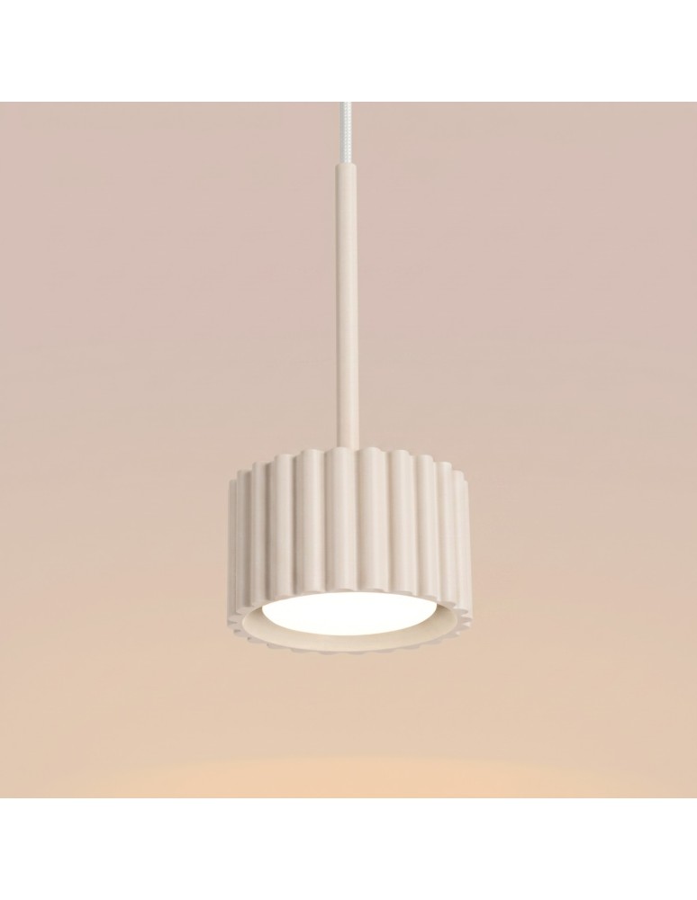 Sollux Lampa wisząca AURA 1 beżowa Gx53 SL.2678
