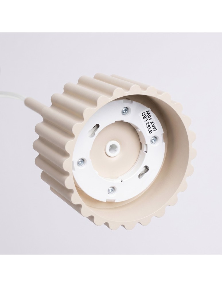 Sollux Lampa wisząca AURA 1 beżowa Gx53 SL.2678