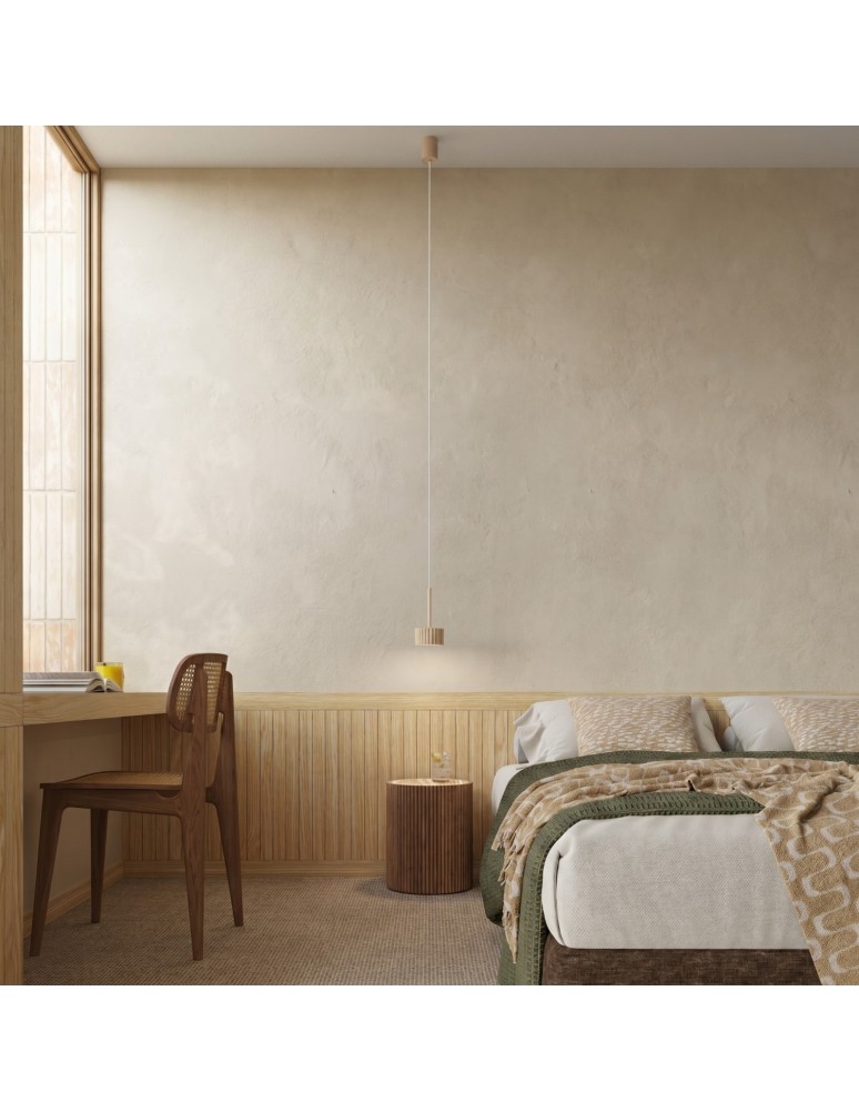 Sollux Lampa wisząca AURA 1 beżowa Gx53 SL.2678