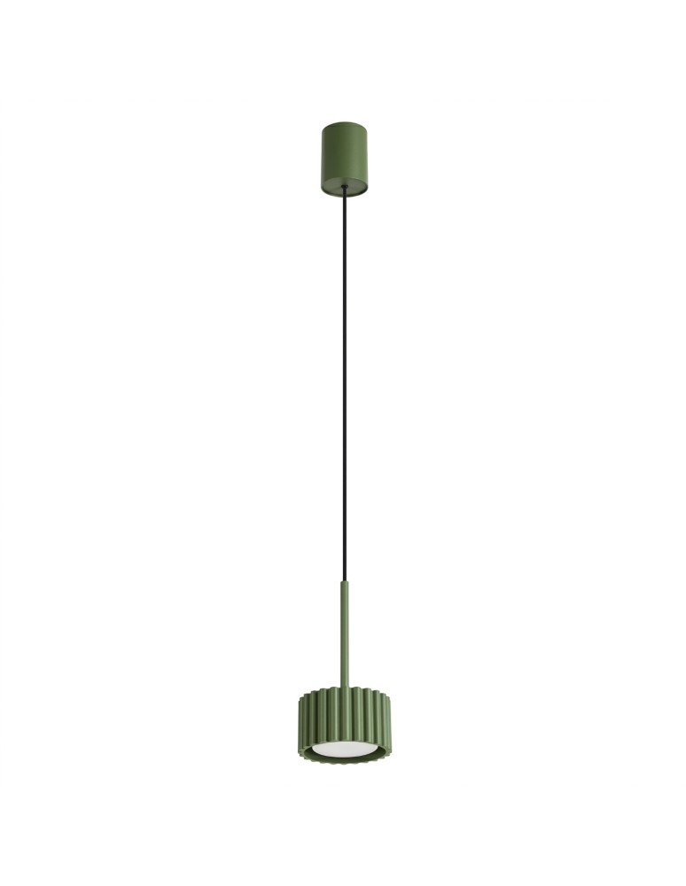 Sollux Lampa wisząca AURA 1 zielona oliwka Gx53 SL.2679