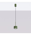Sollux Lampa wisząca AURA 1 zielona oliwka Gx53 SL.2679