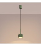 Sollux Lampa wisząca AURA 1 zielona oliwka Gx53 SL.2679