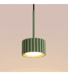 Sollux Lampa wisząca AURA 1 zielona oliwka Gx53 SL.2679