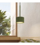 Sollux Lampa wisząca AURA 1 zielona oliwka Gx53 SL.2679