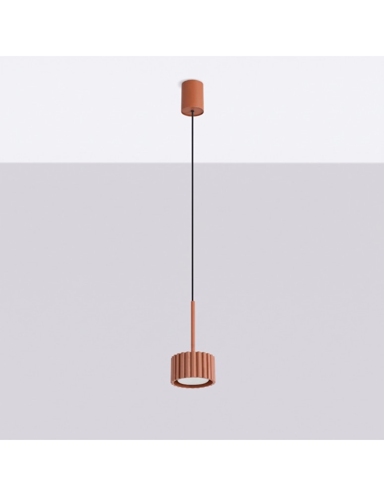 Sollux Lampa wisząca AURA 1 ochra czerwona Gx53 SL.2680 Sollux Lampa wisząca AURA 1 ochra czerwona Gx53 SL.2680