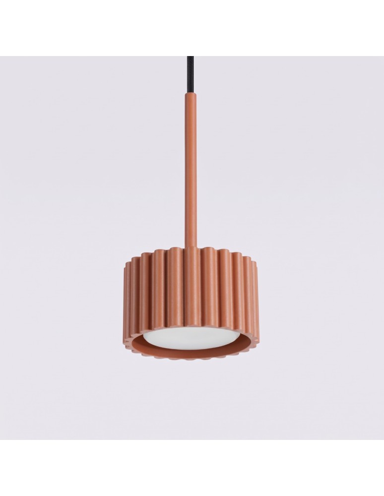 Sollux Lampa wisząca AURA 1 ochra czerwona Gx53 SL.2680 Sollux Lampa wisząca AURA 1 ochra czerwona Gx53 SL.2680
