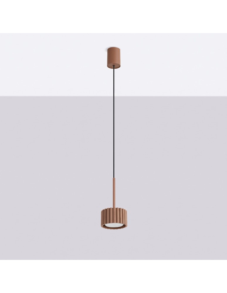 Sollux Lampa wisząca AURA 1 mocca Gx53 SL.2681 Sollux Lampa wisząca AURA 1 mocca Gx53 SL.2681