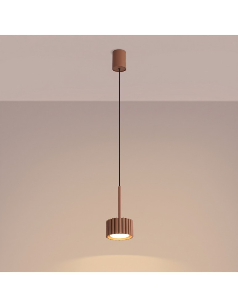 Sollux Lampa wisząca AURA 1 mocca Gx53 SL.2681 Sollux Lampa wisząca AURA 1 mocca Gx53 SL.2681
