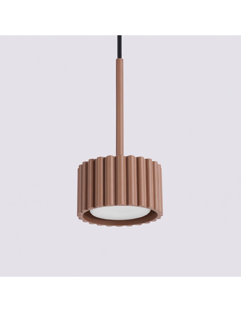 Sollux Lampa wisząca AURA 1 mocca Gx53 SL.2681 Sollux Lampa wisząca AURA 1 mocca Gx53 SL.2681