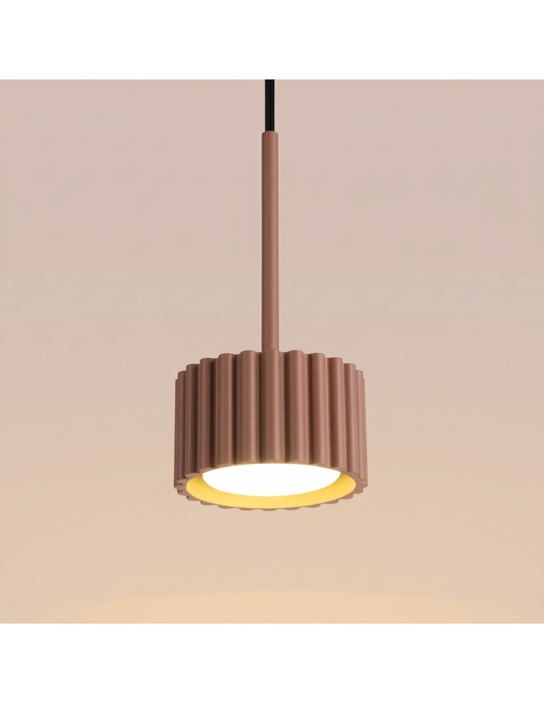 Sollux Lampa wisząca AURA 1 mocca Gx53 SL.2681 Sollux Lampa wisząca AURA 1 mocca Gx53 SL.2681