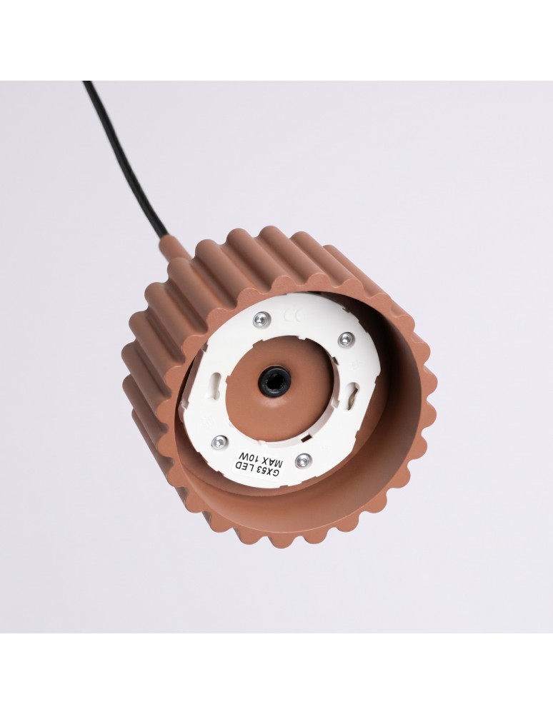 Sollux Lampa wisząca AURA 1 mocca Gx53 SL.2681 Sollux Lampa wisząca AURA 1 mocca Gx53 SL.2681