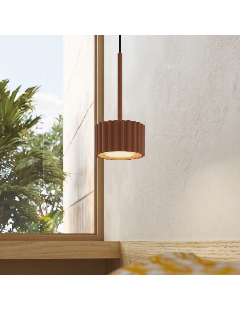 Sollux Lampa wisząca AURA 1 mocca Gx53 SL.2681 Sollux Lampa wisząca AURA 1 mocca Gx53 SL.2681