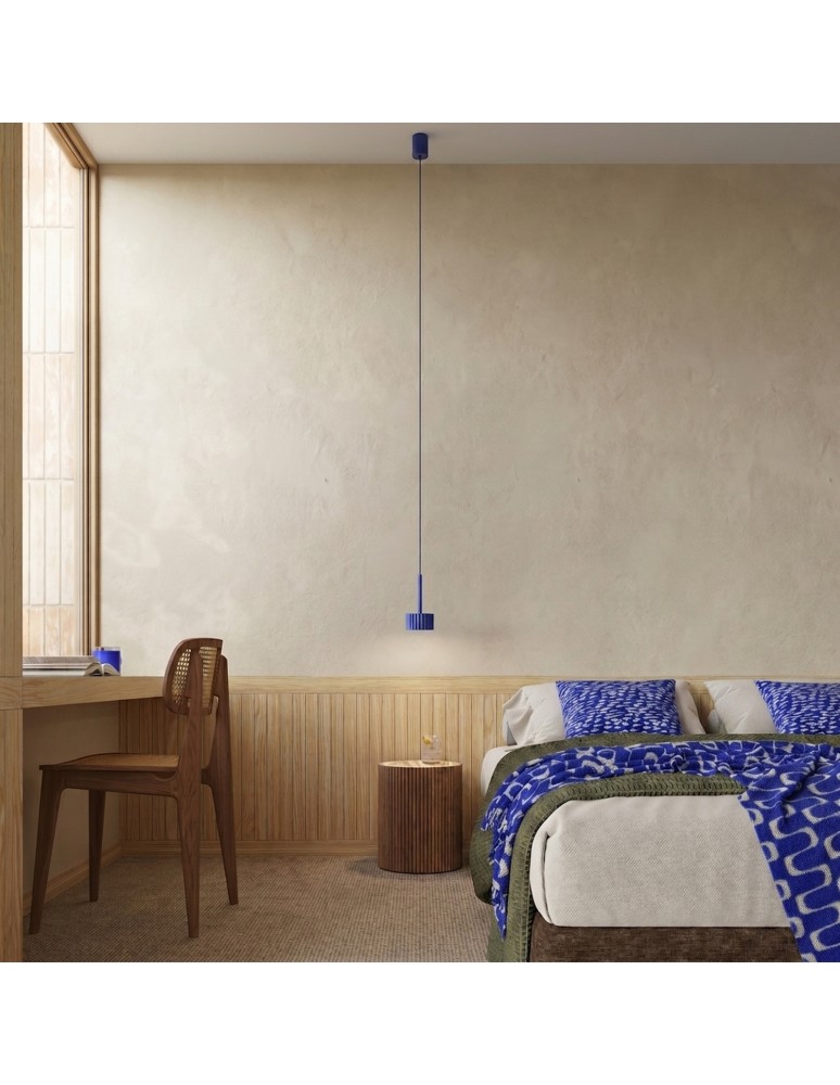 Sollux Lampa wisząca AURA 1 ultramaryna Gx53 SL.2682