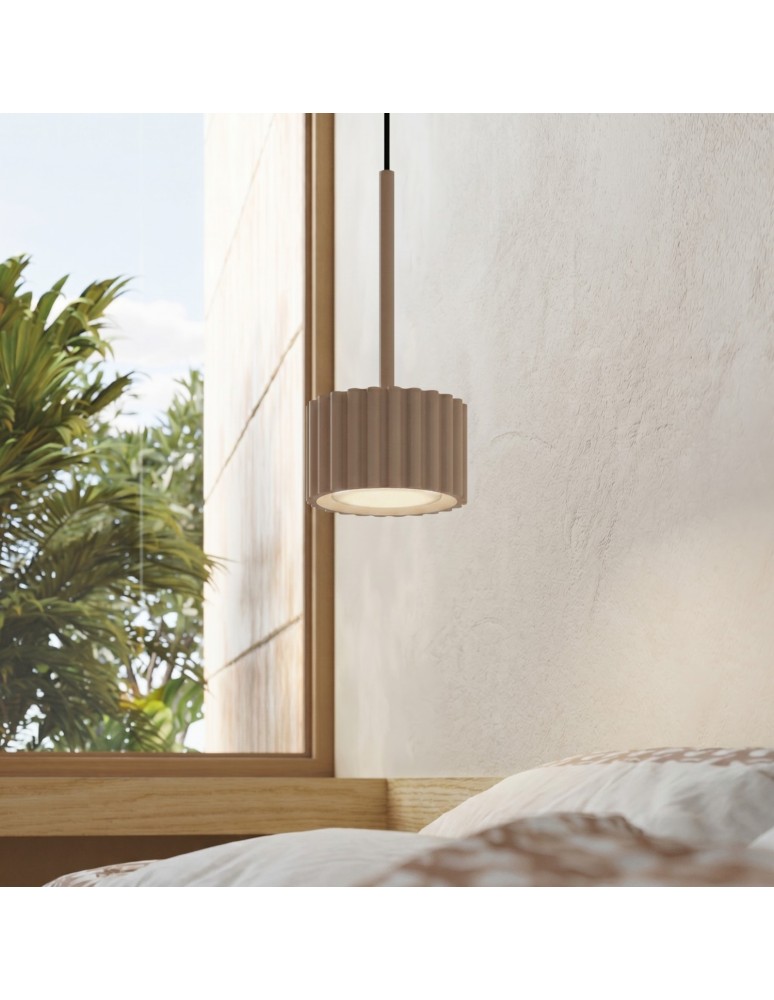 Sollux Lampa wisząca AURA 1 taupe Gx53 SL.2683