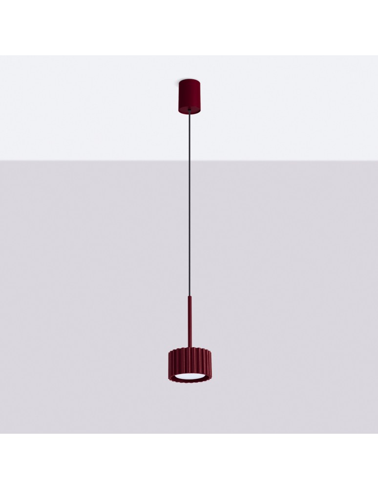 Sollux Lampa wisząca AURA 1 burgund Gx53 SL.2684