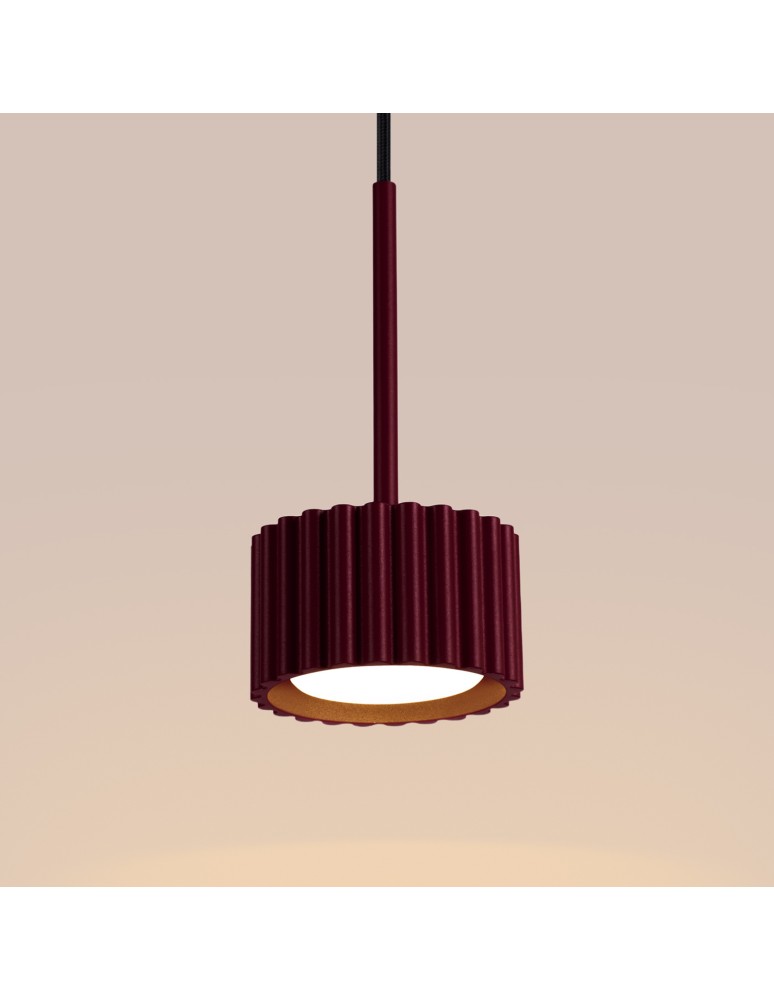 Sollux Lampa wisząca AURA 1 burgund Gx53 SL.2684