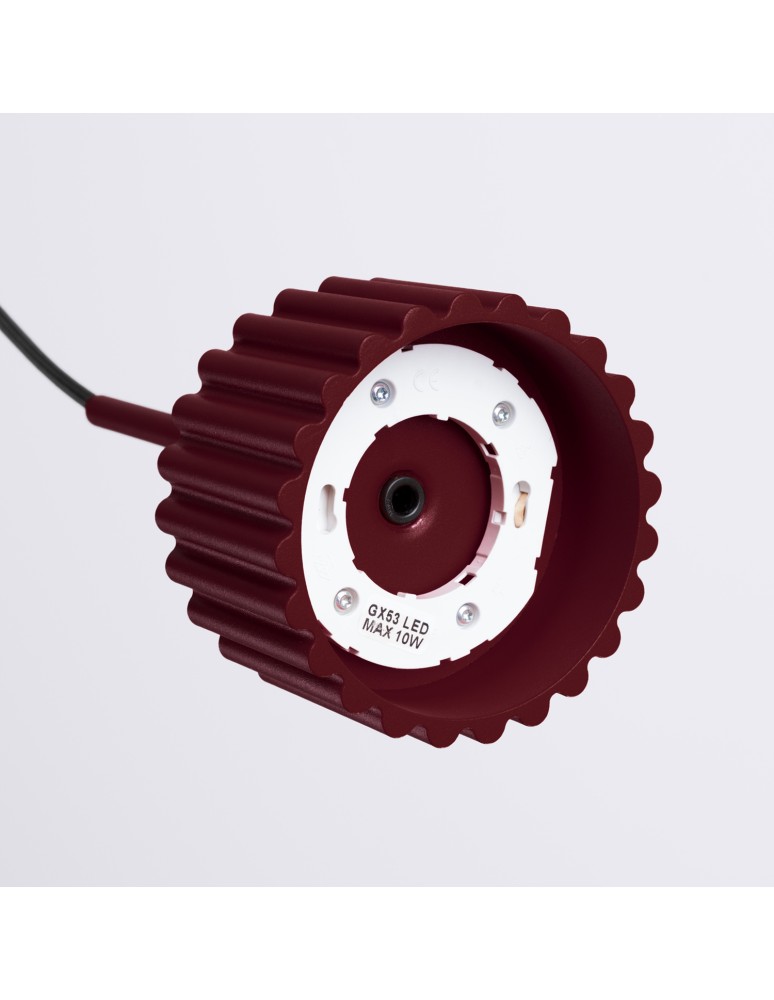 Sollux Lampa wisząca AURA 1 burgund Gx53 SL.2684