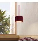 Sollux Lampa wisząca AURA 1 burgund Gx53 SL.2684