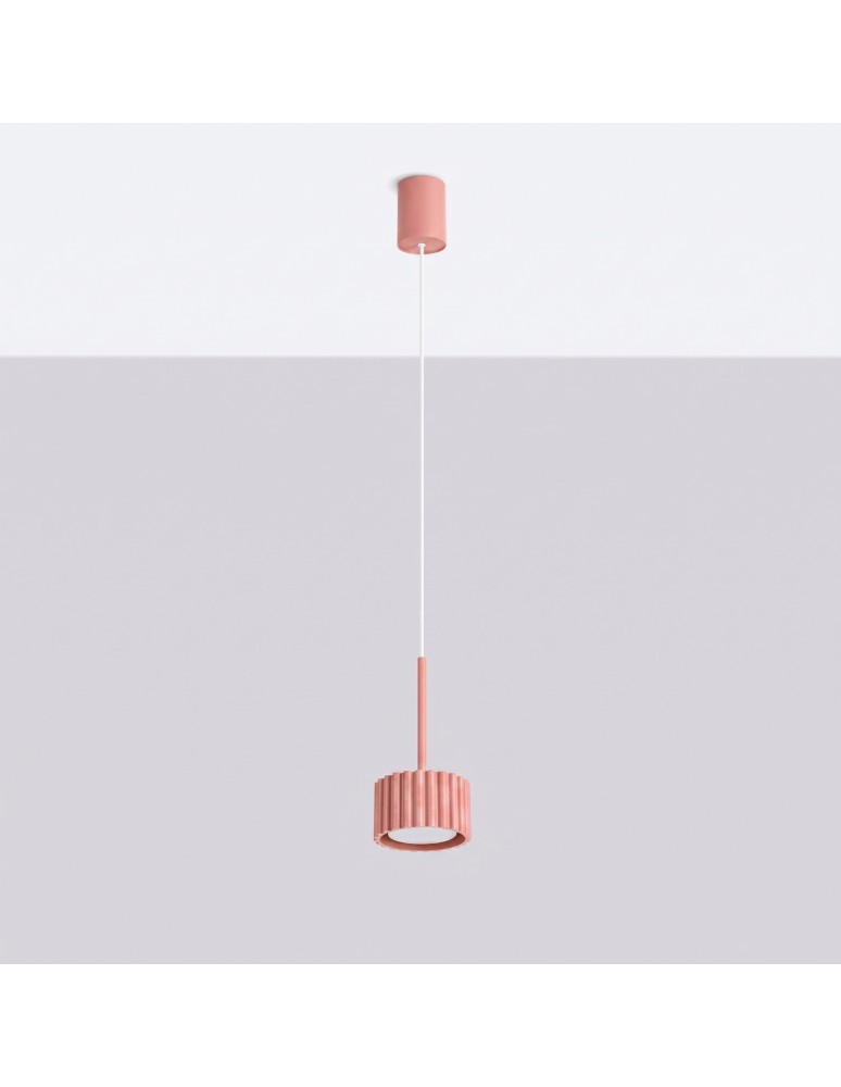 Sollux Lampa wisząca AURA 1 brzoskwiniowa Gx53 SL.2685