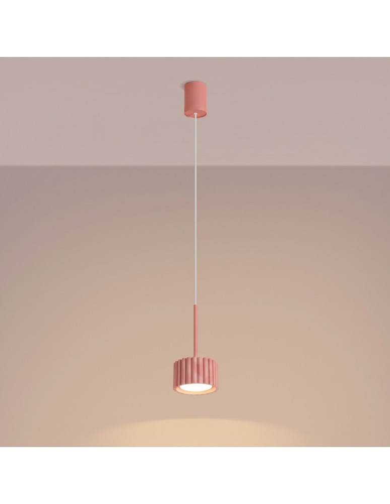 Sollux Lampa wisząca AURA 1 brzoskwiniowa Gx53 SL.2685