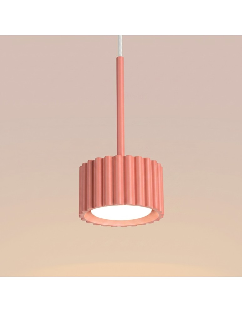 Sollux Lampa wisząca AURA 1 brzoskwiniowa Gx53 SL.2685