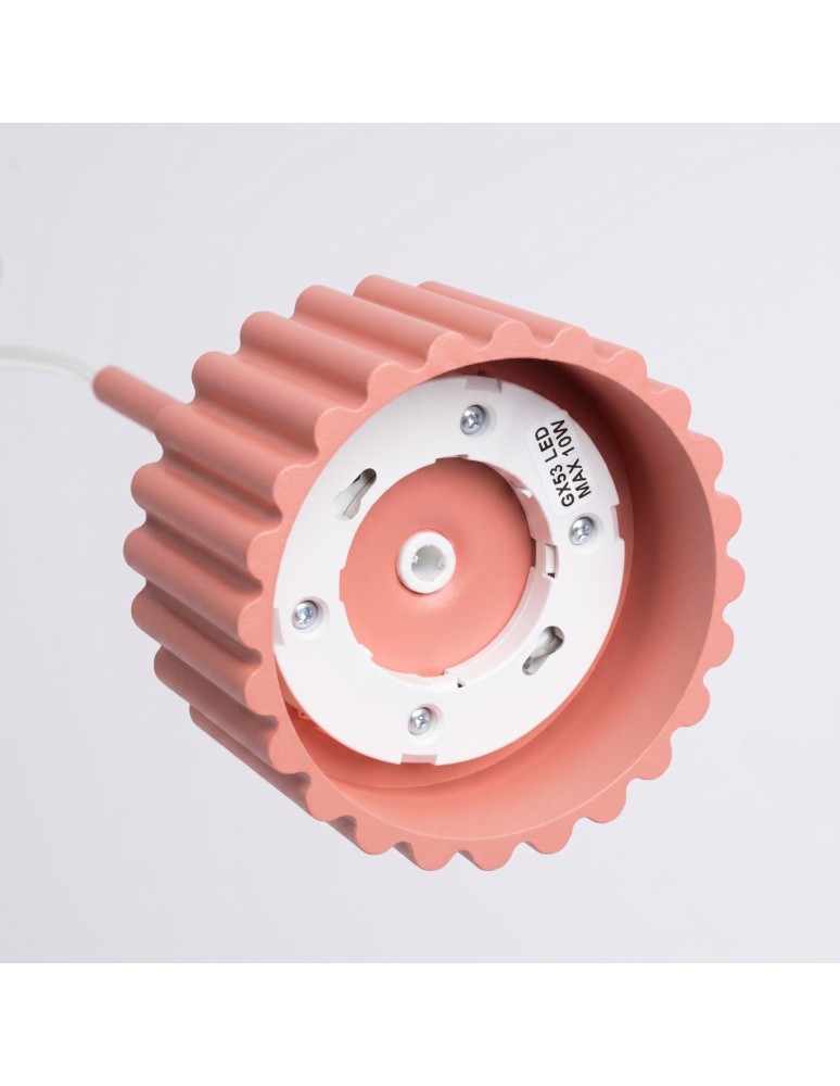 Sollux Lampa wisząca AURA 1 brzoskwiniowa Gx53 SL.2685