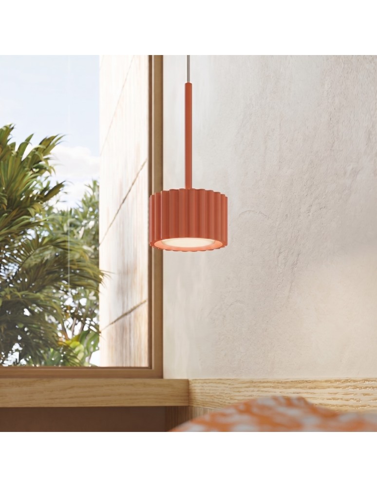 Sollux Lampa wisząca AURA 1 brzoskwiniowa Gx53 SL.2685