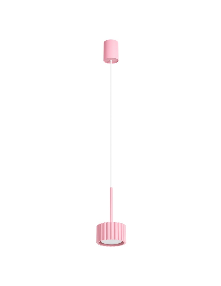 Sollux Lampa wisząca AURA 1 różowa Gx53 SL.2686