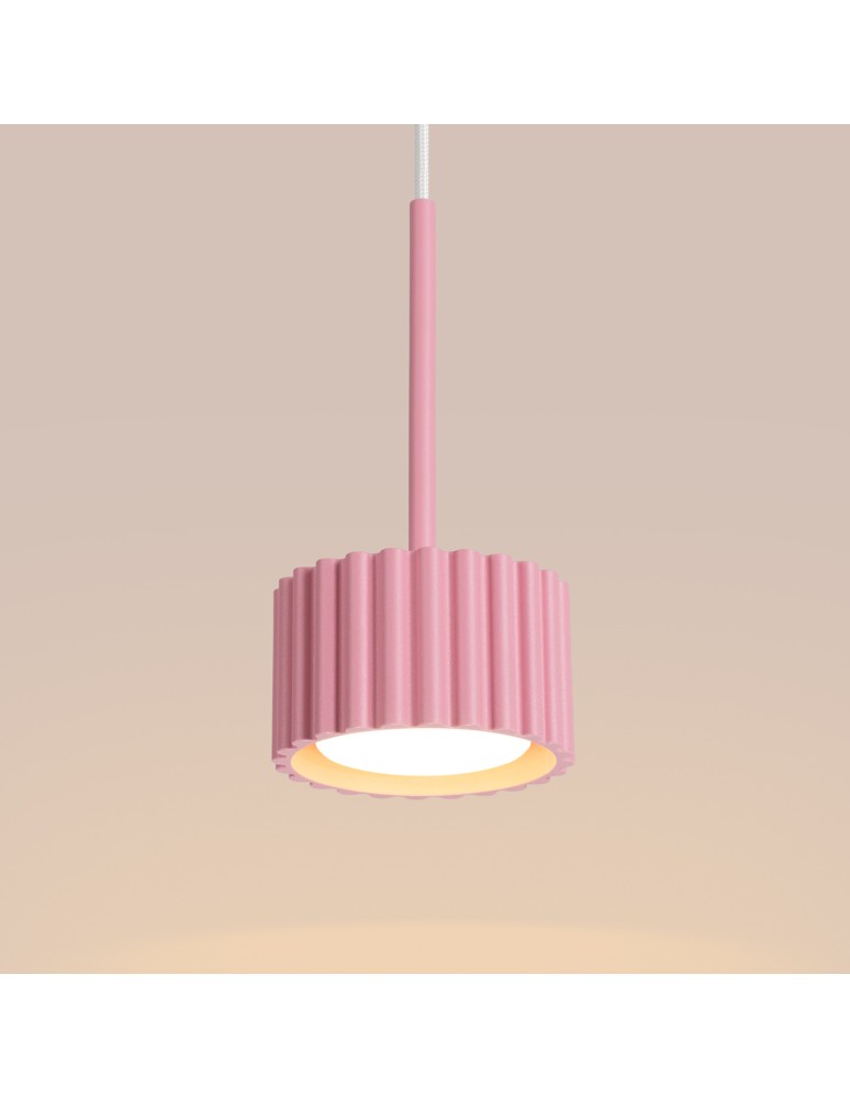 Sollux Lampa wisząca AURA 1 różowa Gx53 SL.2686