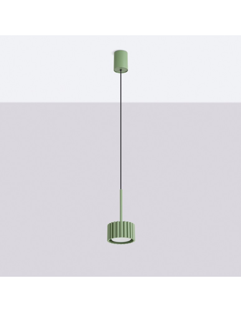 Sollux Lampa wisząca AURA 1 szałwiowa Gx53 SL.2687 Sollux Lampa wisząca AURA 1 szałwiowa Gx53 SL.2687