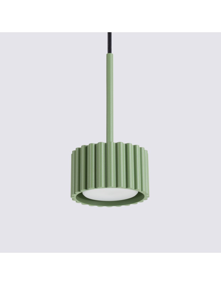 Sollux Lampa wisząca AURA 1 szałwiowa Gx53 SL.2687 Sollux Lampa wisząca AURA 1 szałwiowa Gx53 SL.2687