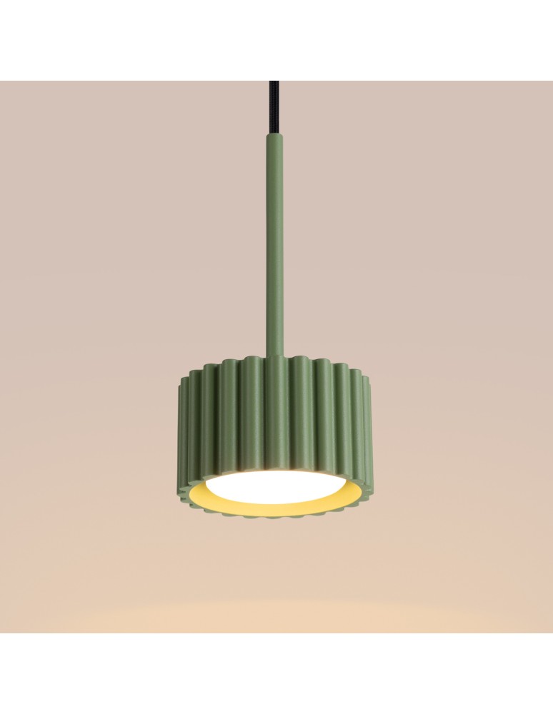 Sollux Lampa wisząca AURA 1 szałwiowa Gx53 SL.2687 Sollux Lampa wisząca AURA 1 szałwiowa Gx53 SL.2687