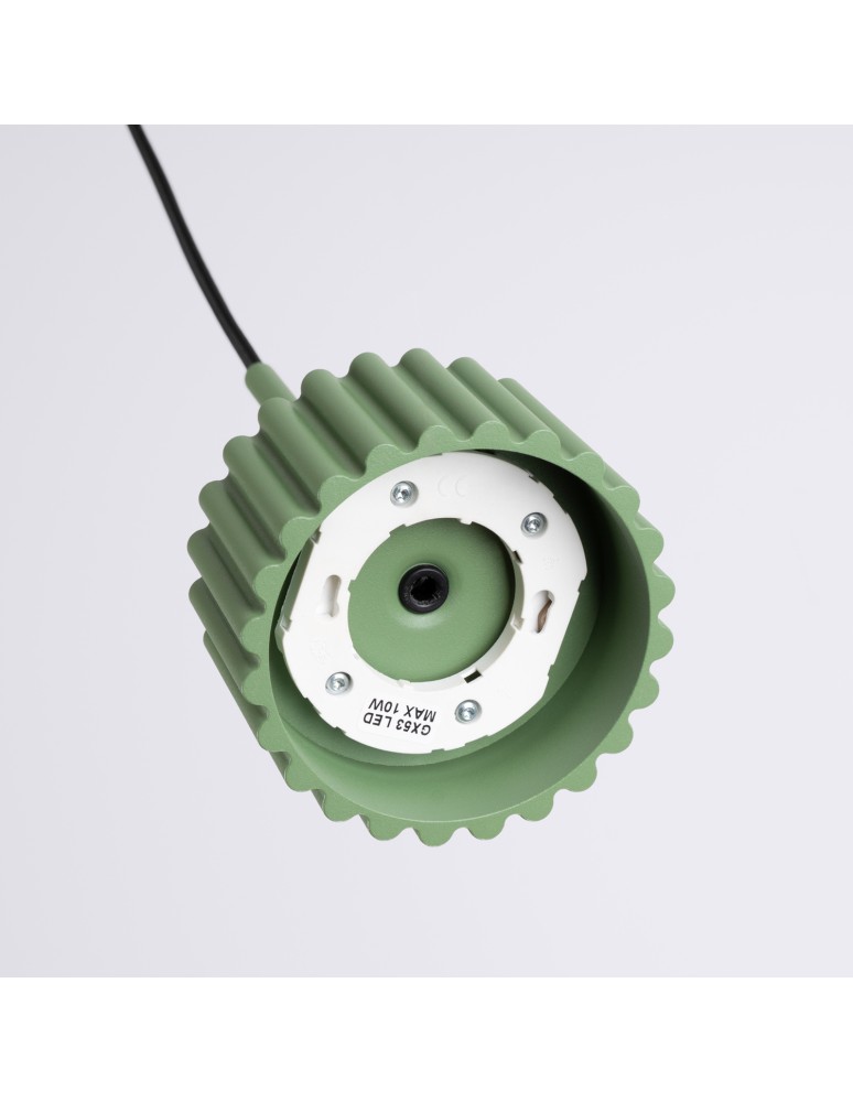 Sollux Lampa wisząca AURA 1 szałwiowa Gx53 SL.2687 Sollux Lampa wisząca AURA 1 szałwiowa Gx53 SL.2687