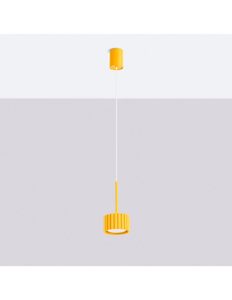 Sollux Lampa wisząca AURA 1 żółta Gx53 SL.2688