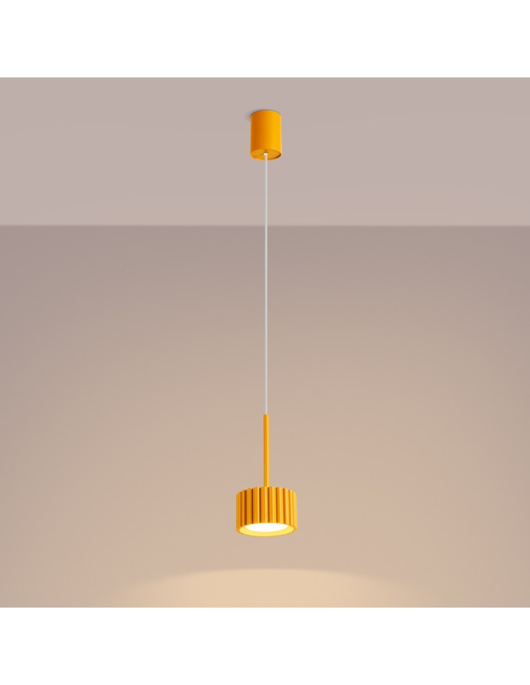 Sollux Lampa wisząca AURA 1 żółta Gx53 SL.2688