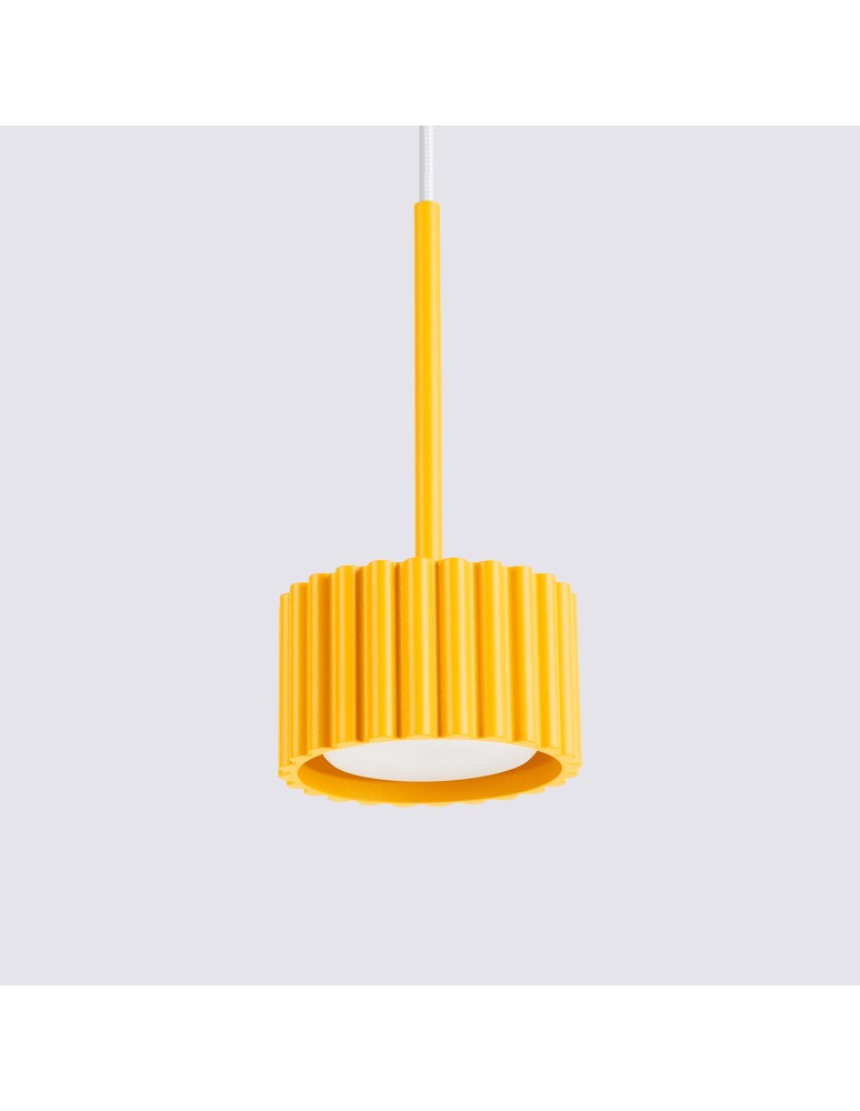 Sollux Lampa wisząca AURA 1 żółta Gx53 SL.2688